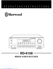 Sherwood RD-6108 Operation Instructions Manual