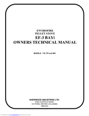 Sherwood ENVIROFIRE EF-3 BAYi Owner Technical Manual