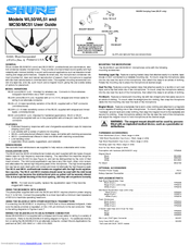 Shure MC51 User Manual