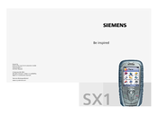 Siemens SX1 User Manual