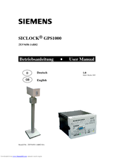 Siemens SICLOCK GPS1000 User Manual