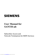 Siemens SANTIS-ab User Manual