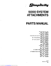 Simplicity 1690085 Parts Manual