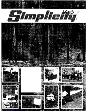 Simplicity 549 Owner's Manual