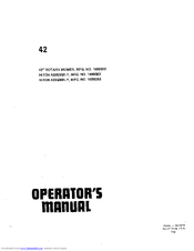 Simplicity 1690082 Operator's Manual