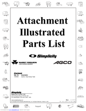 Simplicity 1694389 Illustrated Parts List