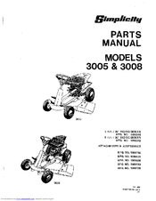 Simplicity 3008 Parts Manual
