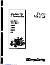 Simplicity GT Parts Manual