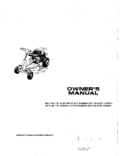 Simplicity 774 Owner's Manual