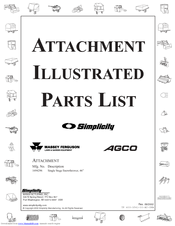 Simplicity 1694296 Illustrated Parts List