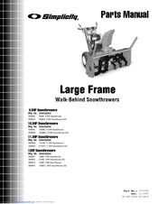 Simplicity 1380E Parts Manual