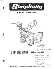 Simplicity 551 Parts Catalog