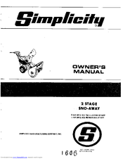 Simplicity 742 Owner's Manual