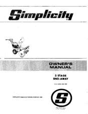 Simplicity 869 Owner's Manual