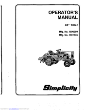 Simplicity 1690989 Operator's Manual