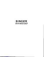 Singer 1019 Parts List