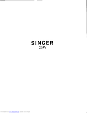 Singer 23W Parts List