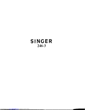 Singer 246-3 Parts List