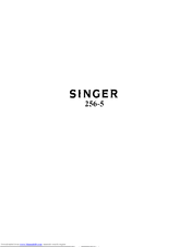 Singer 256-5 Parts List