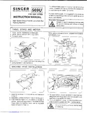 Singer 569U3108-42M Instruction Manual