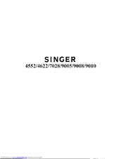 Singer 9005 List Of Parts