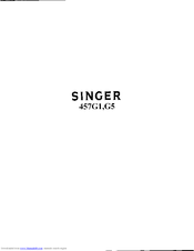 Singer 457G1 Parts List