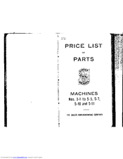 Singer 5-3 Parts Manual