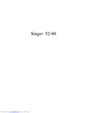 Singer 52-60 Parts List