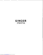 Singer 5710 Parts Manual