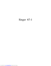 Singer 67-1 Parts List
