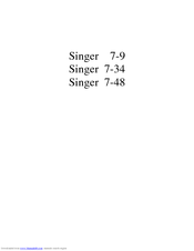 Singer 7-9 Parts List