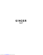 Singer 9417 Parts List