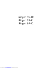 Singer 95-41 Parts List