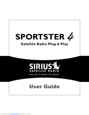 Sirius Satellite Radio Sportster 4 User Manual