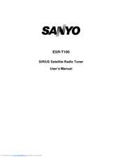 Sanyo ESR-T100 User Manual
