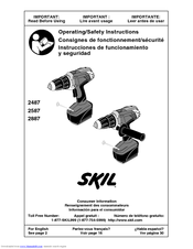Skil 2487 2587 2887 Operating/Safety Instructions Manual
