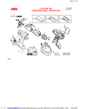 Skil 2867 Parts Manual