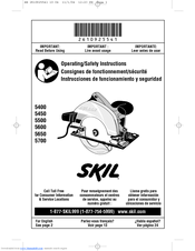 Skil 5600 Operating/Safety Instructions Manual