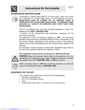 Smeg BQ6030 Instructions For The Installer