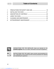 Smeg ALFA135BE Instruction Manual