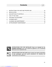 Smeg SE900-5 Instruction Manual