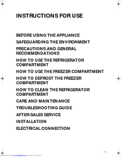 Smeg CR327AV1 Instructions For Use Manual