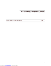Smeg Integrated Washer WDI16BA Instruction Manual