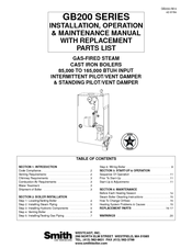 Smith Cast Iron Boilers GB200-S-3 Installation & Operation Manual