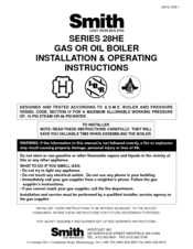 Smith Cast Iron Boilers 28HE Installation & Operating Instructions Manual