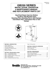 Smith Cast Iron Boilers GB250-S-5H Installation & Operation Manual