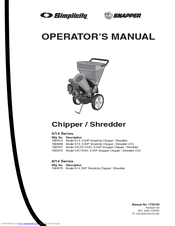 Snapper 7085637 Operator's Manual