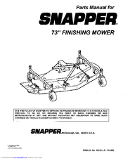 Snapper 6124 Parts Manual