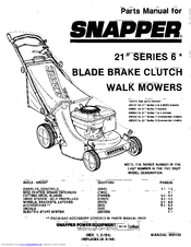 Snapper 6132 Parts Manual