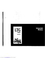 Simplicity LTG series Operator's Manual